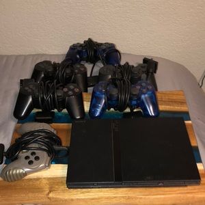 PS2 complete set, controllers and games